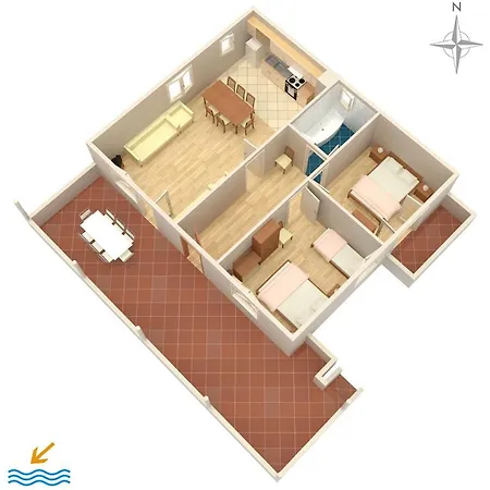 Apartman By The Sea Kozino, Zadar - 676